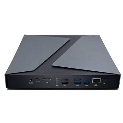 Máy tính mini công nghiệp đầu ra 4k kép I9 9880H 8 lõi 16 luồng làm mát bằng quạt kép