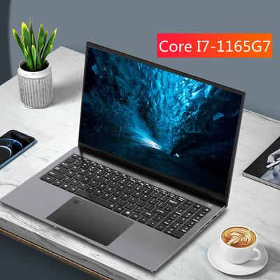 Bộ xử lý chơi game 15,6 inch Lõi nhôm I7 Cpu 11gen Máy tính xách tay 8gb Ram Máy tính xách tay MX450 Card màn hình 2GB